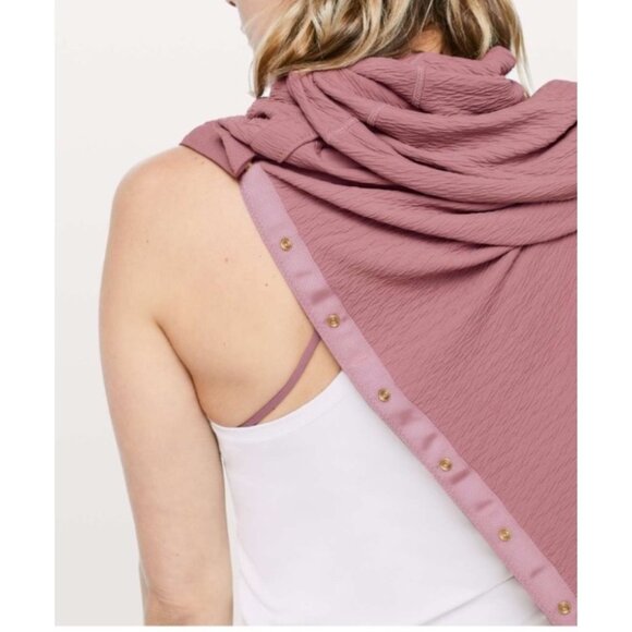 NEW Lululemon Vinyasa Scarf Spanish Rose Gold Crinkle Textured Customizable OS - Picture 4 of 11